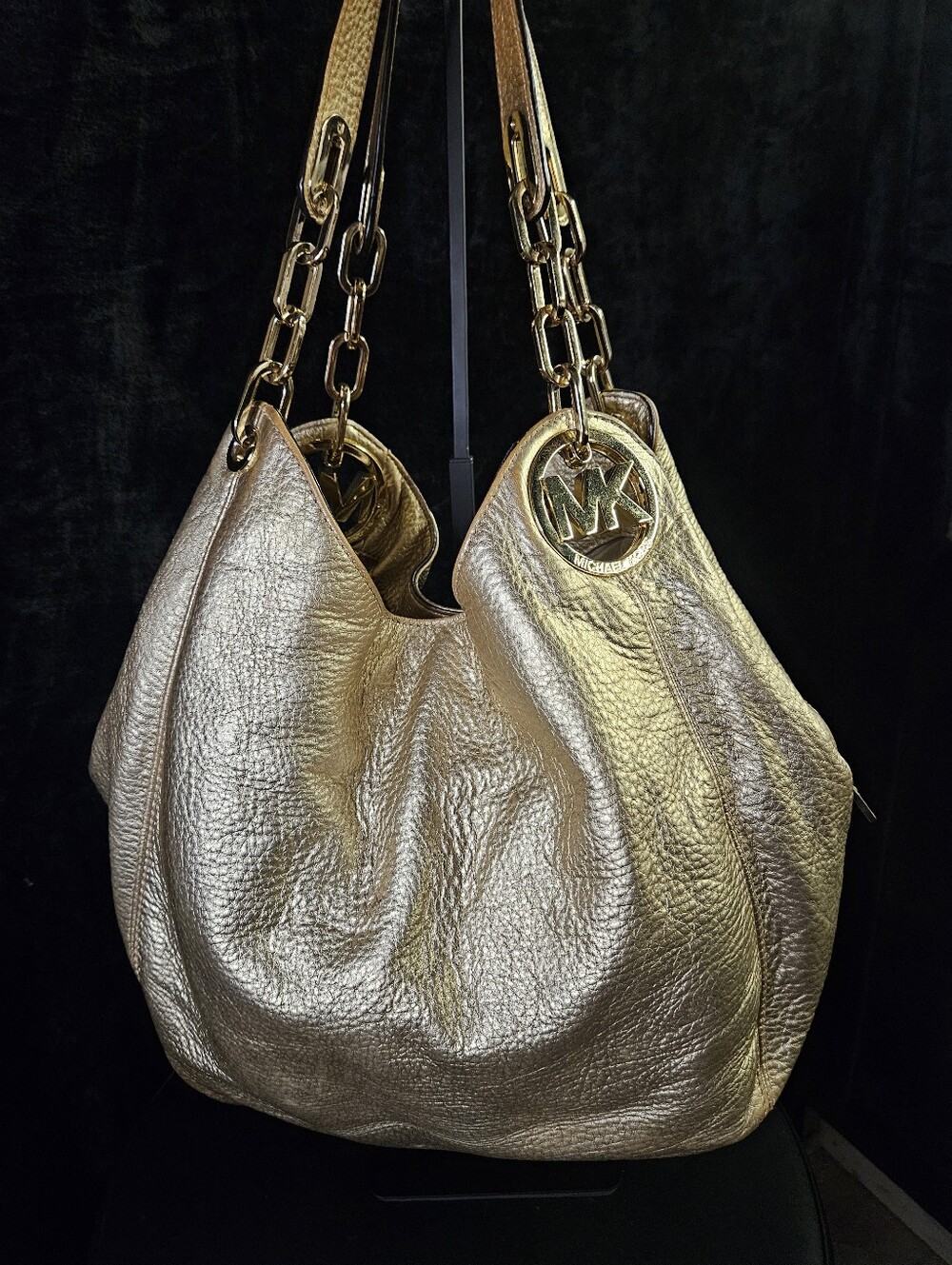 Michael Kors Large Fulton Leather Slouchy Hobo Bag